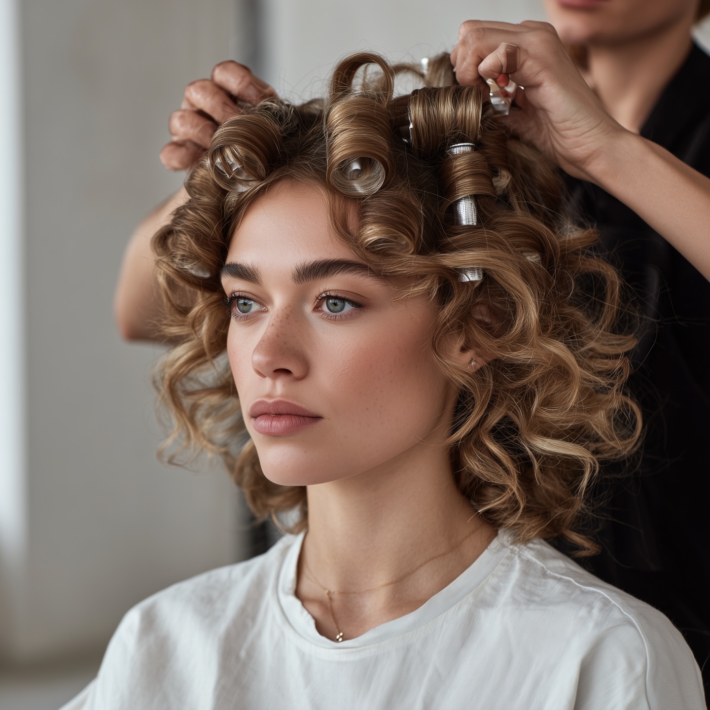 Full makeover setup in salon